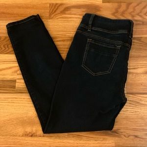 Madewell Womens Rail Straight Low Rise Dark Wash